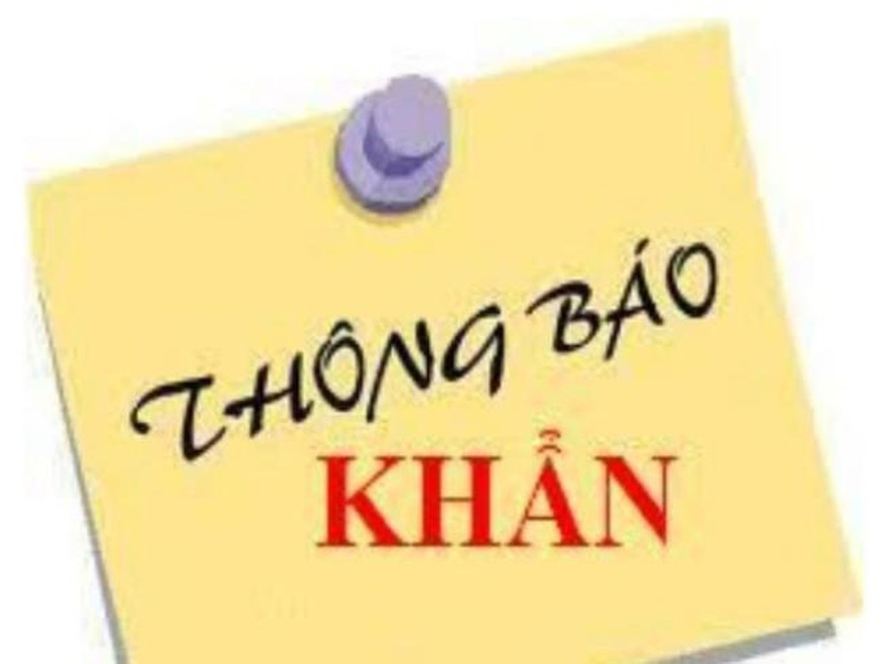 THÔNG BÁO KHẨN SỐ 12 CỦA BỘ Y TÉ