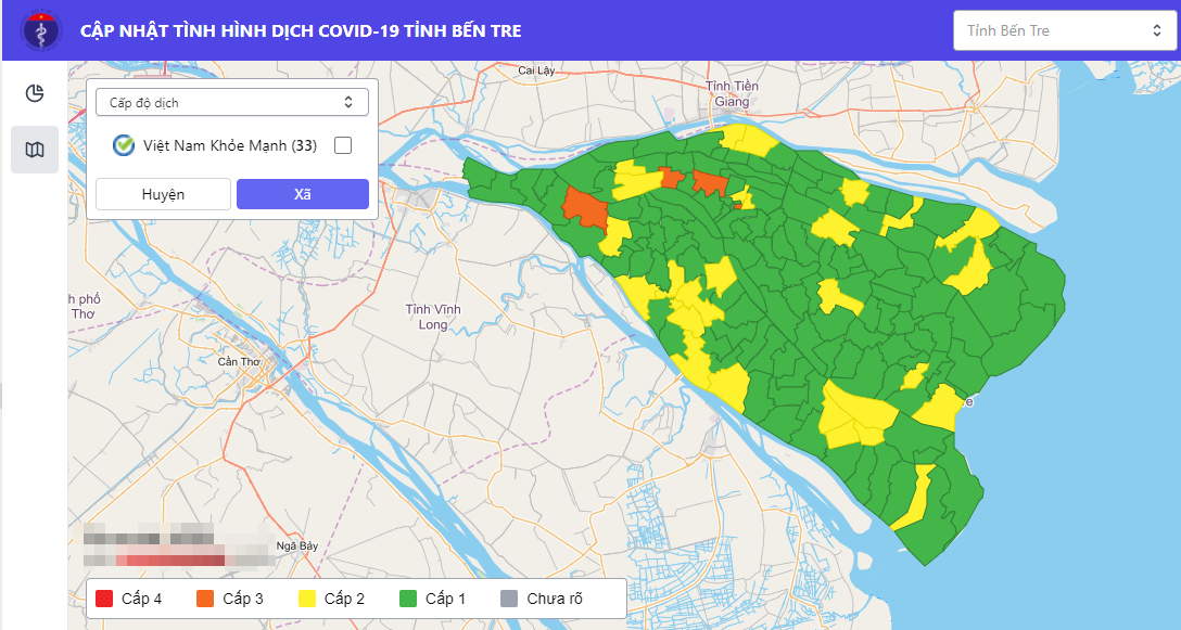 Đánh giá cấp độ dịch Covid-19 tỉnh Bến Tre (cập nhật ngày 14.02.2022)