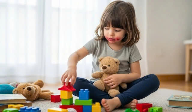 Đồ chơi, tay nắm cửa và vật dụng sinh hoạt được vệ sinh thường xuyên bằng dung dịch sát khuẩn để phòng lây lan virus. Ảnh minh họa