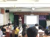 BS.CKI. Bùi Ái Đoan, Trưởng khoa Phòng chống Bệnh không lây nhiễm hướng dẫn lớp tập huấn