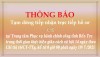 Thông báo tạm dừng tiếp nhận hồ sơ trực tiếp tại Trung tâm Phục vụ hành chính công tỉnh Bến Tre