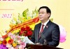 Chủ tịch Quốc hội Vương Đình Huệ phát biểu tại lễ kỷ niệm