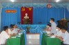 Đoàn giám sát làm việc tại huyện Mỏ Cày Bắc