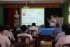 Ông Đặng Ngọc Chánh - Trưởng khoa YTCC (Viện YTCC) báo cáo tại lớp tập huấn