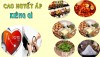 NHỮNG LOẠI THỰC PHẨM TỐT CHO BỆNH TĂNG HUYẾT ÁP