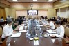 Điểm đầu cầu họp trực tuyến tại Bộ Y tế.