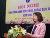 Thứ trưởng Bộ Y tế Nguyễn Thị Liên Hương phát biểu tại hội nghị.