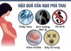 Hậu quả của nạo quá thai.