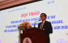 Thứ trưởng Bộ Y tế Trần Văn Thuấn phát biểu khai mạc tại hội thảo.