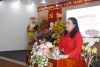 Phó chủ tịch UBND tỉnh Nguyễn Thị Bé Mười phát biểu tại Lễ kỷ niệm.