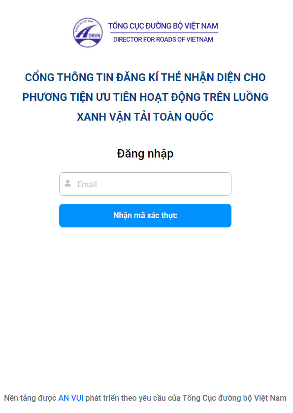 Hướng dẫn đề nghị cấp Thẻ nhận diện phương tiện nhằm tạo thuận lợi (tạo luồng xanh) cho các phương tiện của các đơn vị vận tải