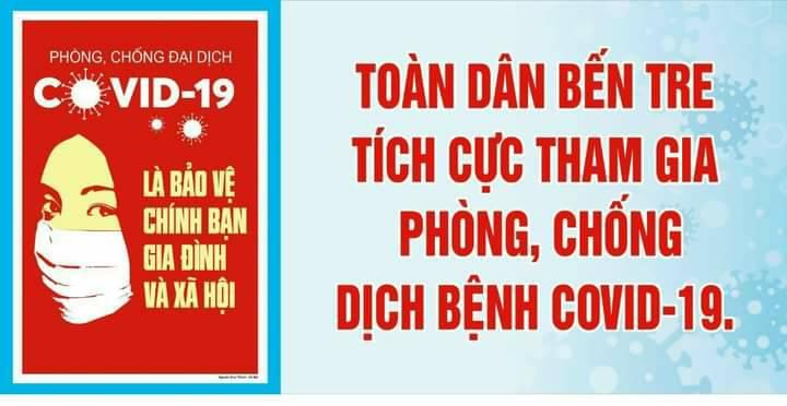 Lời kêu gọi của Tỉnh ủy, HĐND, UBND, Ủy ban MTTQ Việt Nam tỉnh Bến Tre về tiếp tục thực hiện phòng, chống, đẩy lùi dịch Covid-19