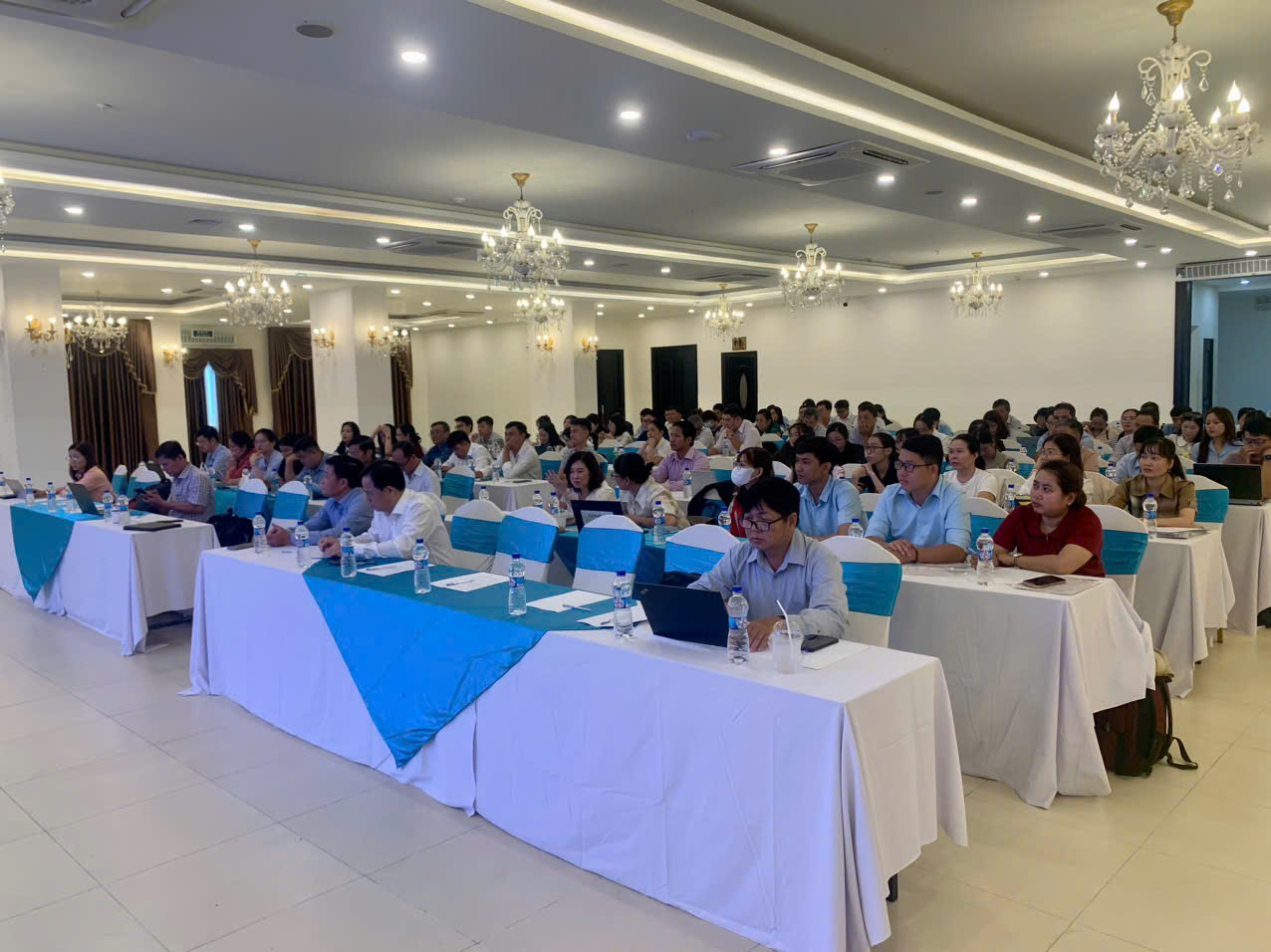 Quang cảnh lớp tập huấn.